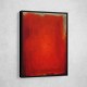 Red Abstract Square In Rothko Style Wall Art