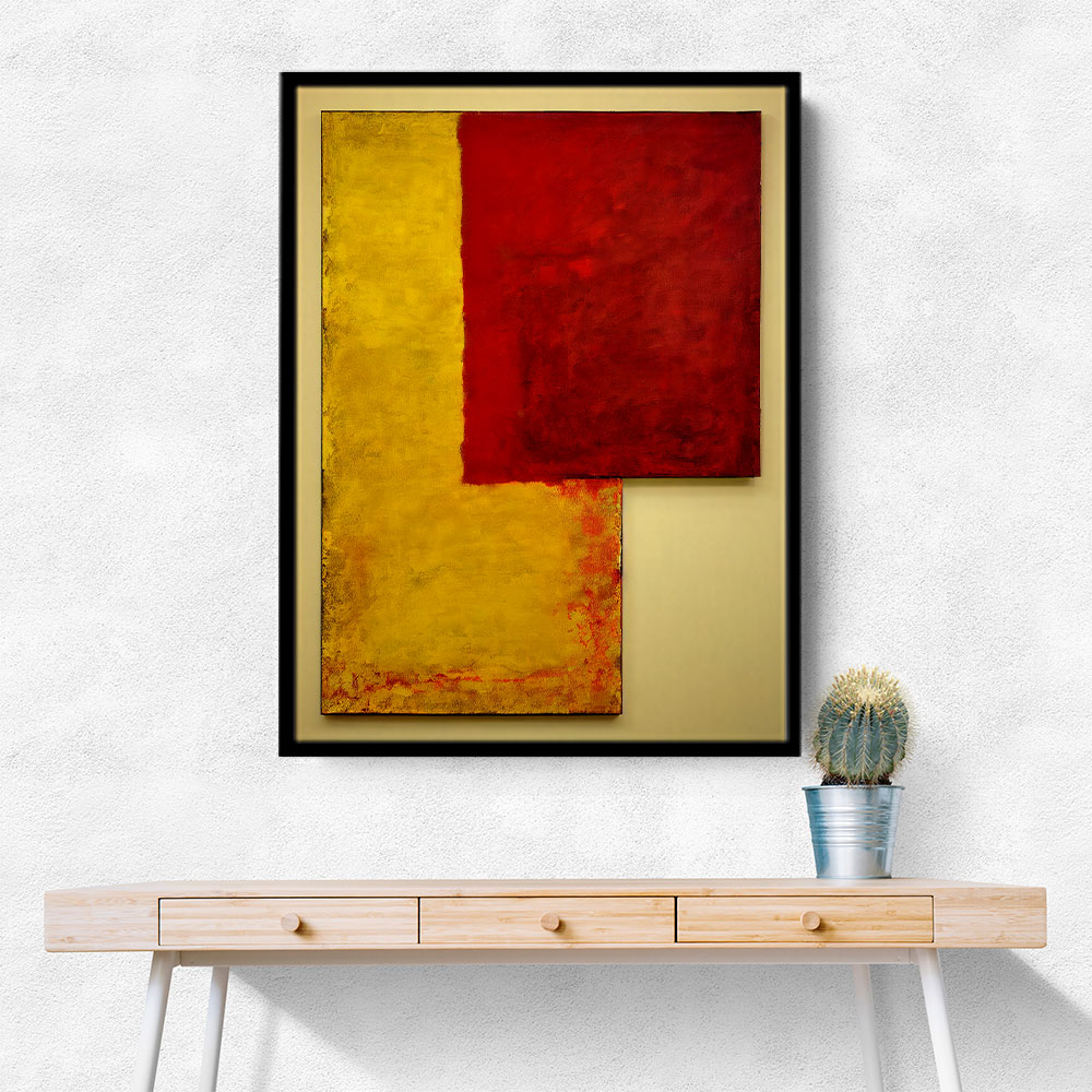 Two Abstract Squares In Rothko Style Wall Art