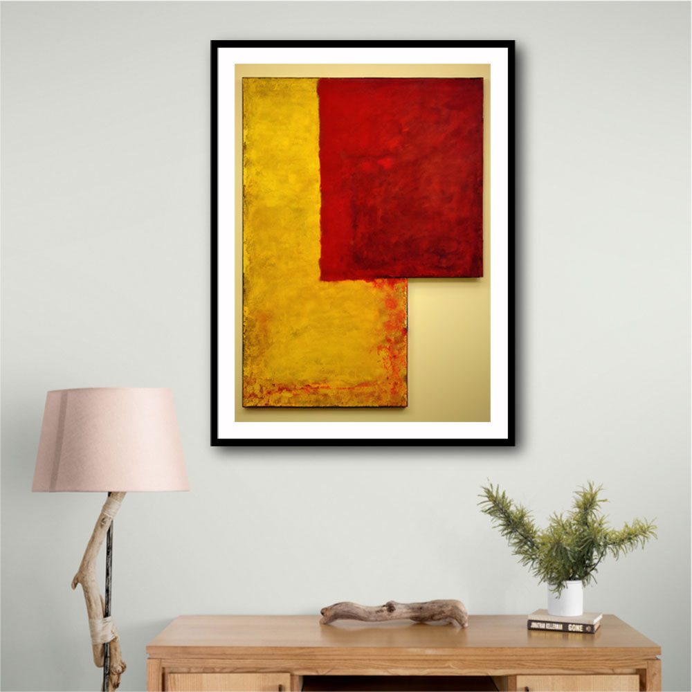 Two Abstract Squares In Rothko Style Wall Art