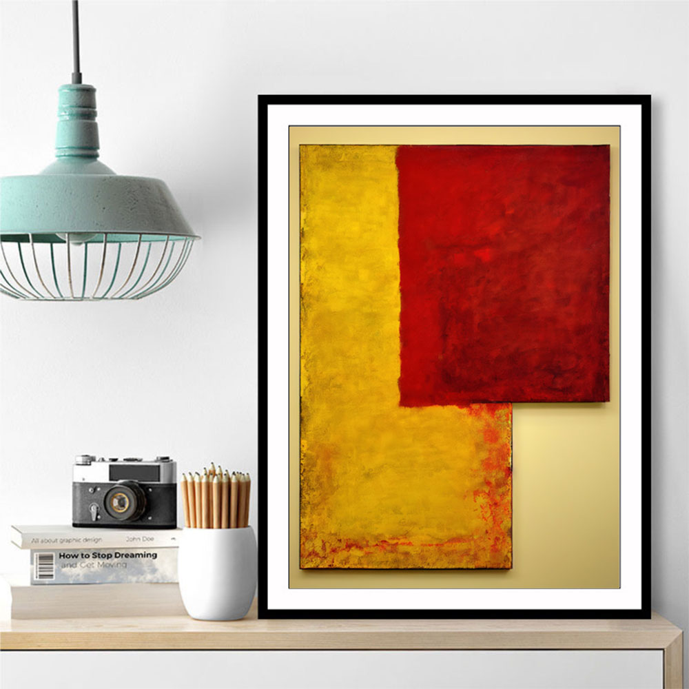 Two Abstract Squares In Rothko Style Wall Art