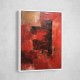 Two Red Abstract Squares In Rothko Style Wall Art