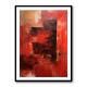 Two Red Abstract Squares In Rothko Style Wall Art