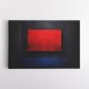 Black & Red, Blue Abstract Squares In Rothko Style Wall Art