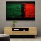 Black & Red, Green 3 Abstract Squares In Rothko Style Wall Art
