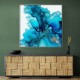 Alcohol Ink Light Blue 2 Abstract Wall Art