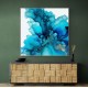 Alcohol Ink Light Blue 2 Abstract Wall Art