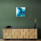 Alcohol Ink Light Blue 2 Abstract Wall Art