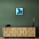 Alcohol Ink Light Blue 2 Abstract Wall Art