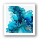 Alcohol Ink Light Blue 2 Abstract Wall Art