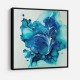 Alcohol Ink Light Blue 3 Abstract Wall Art