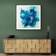 Alcohol Ink Light Blue 3 Abstract Wall Art