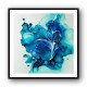 Alcohol Ink Light Blue 3 Abstract Wall Art