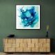 Alcohol Ink Light Blue 4 Abstract Wall Art