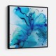 Alcohol Ink Light Blue 5 Abstract Wall Art