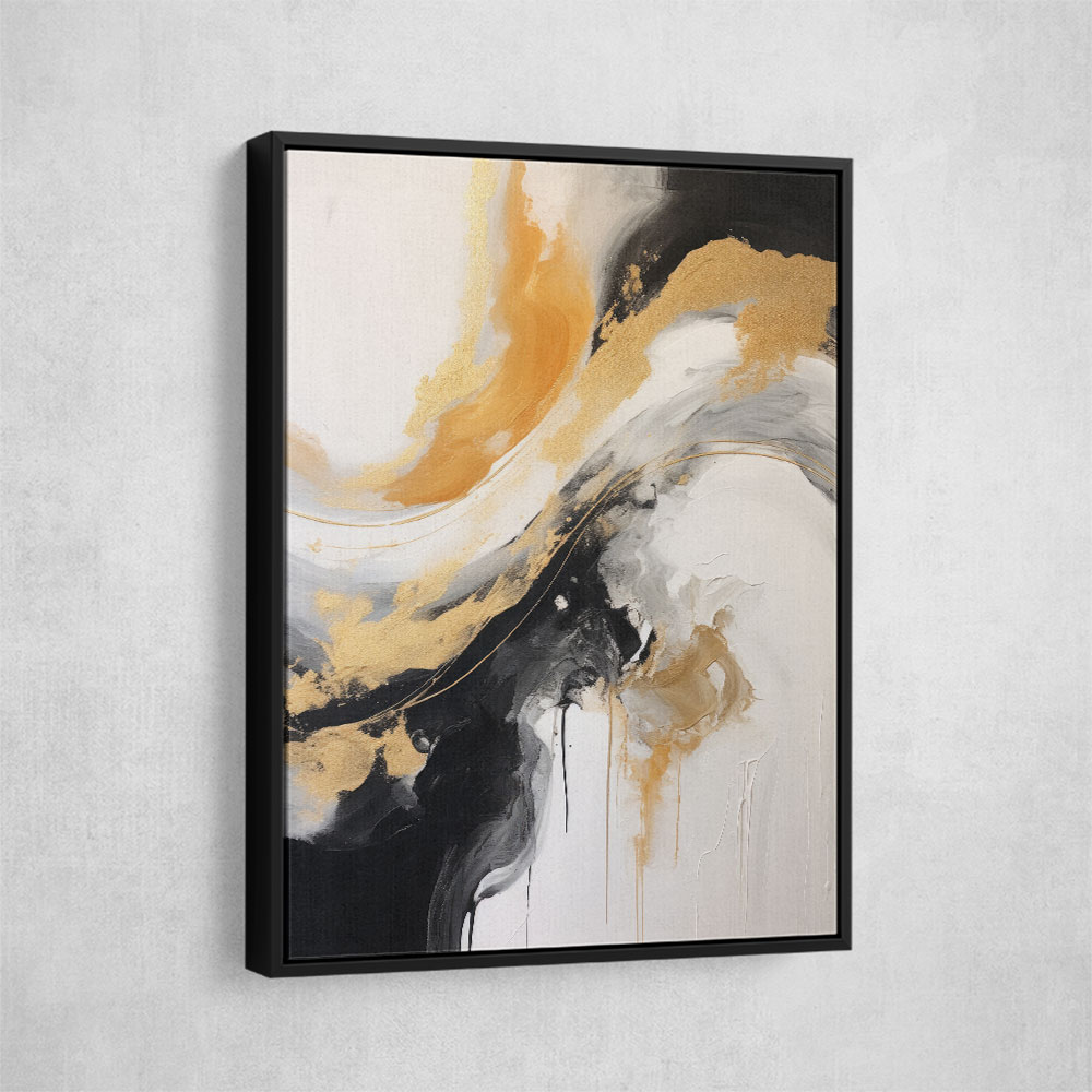 Black Stroke Abstract 2 Wall Art