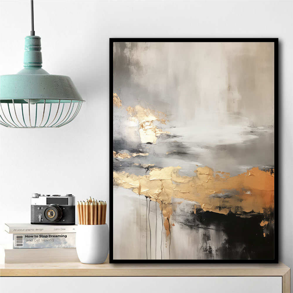 Gold Abstract Wall Art
