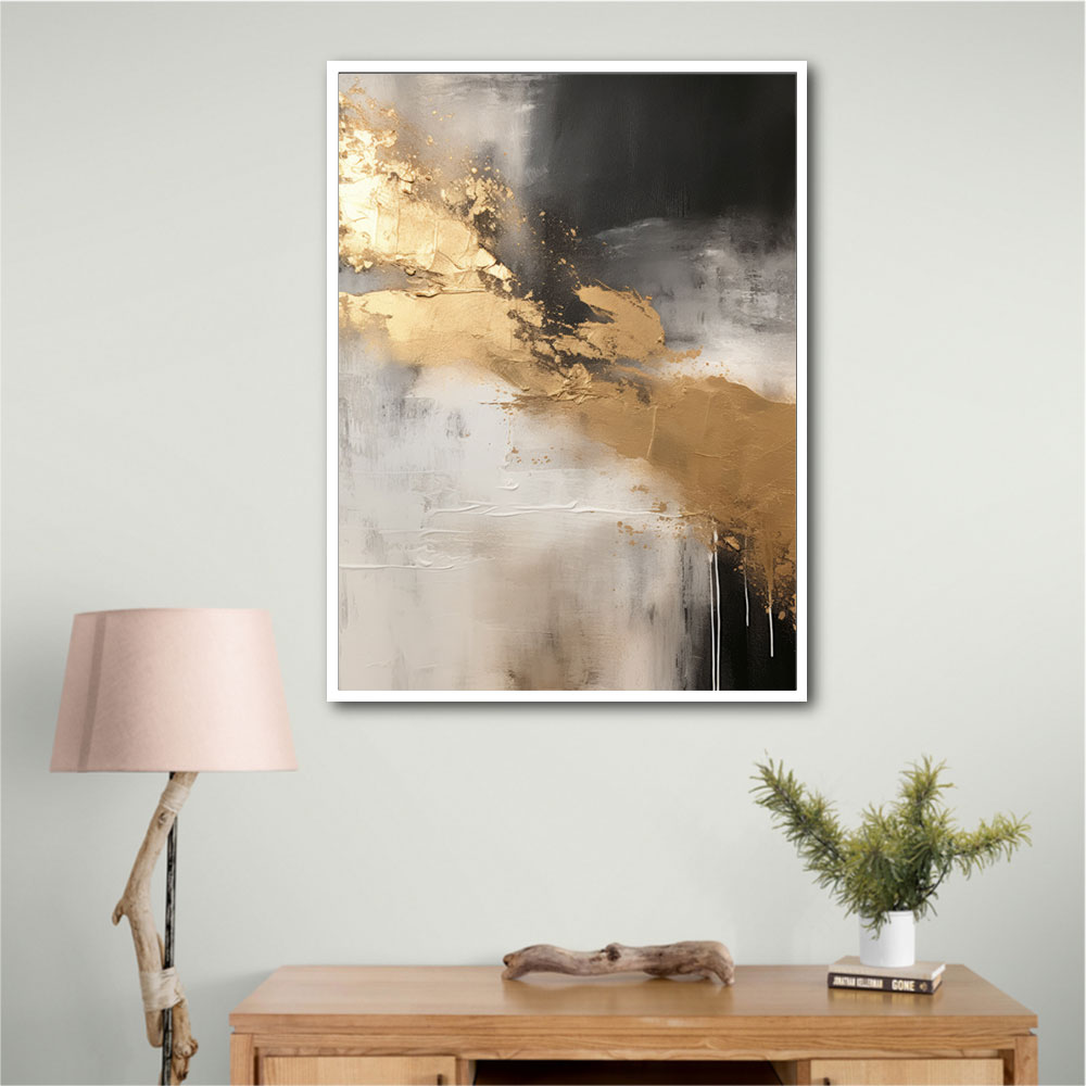 Black Stroke Abstract 3 Wall Art