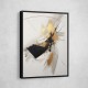 Strokes Black & Gold Abstract Wall Art