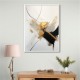 Strokes Black & Gold Abstract 4 Wall Art