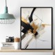 Strokes Black & Gold Abstract 5 Wall Art
