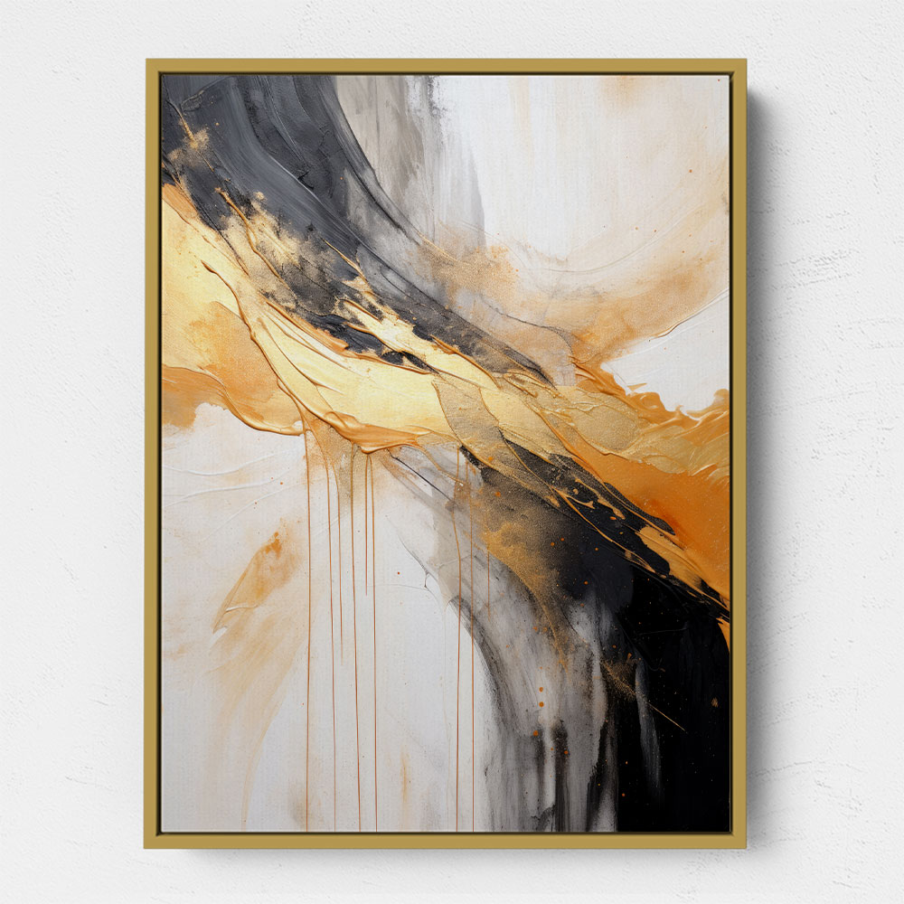 Black Stroke Abstract 6 Wall Art