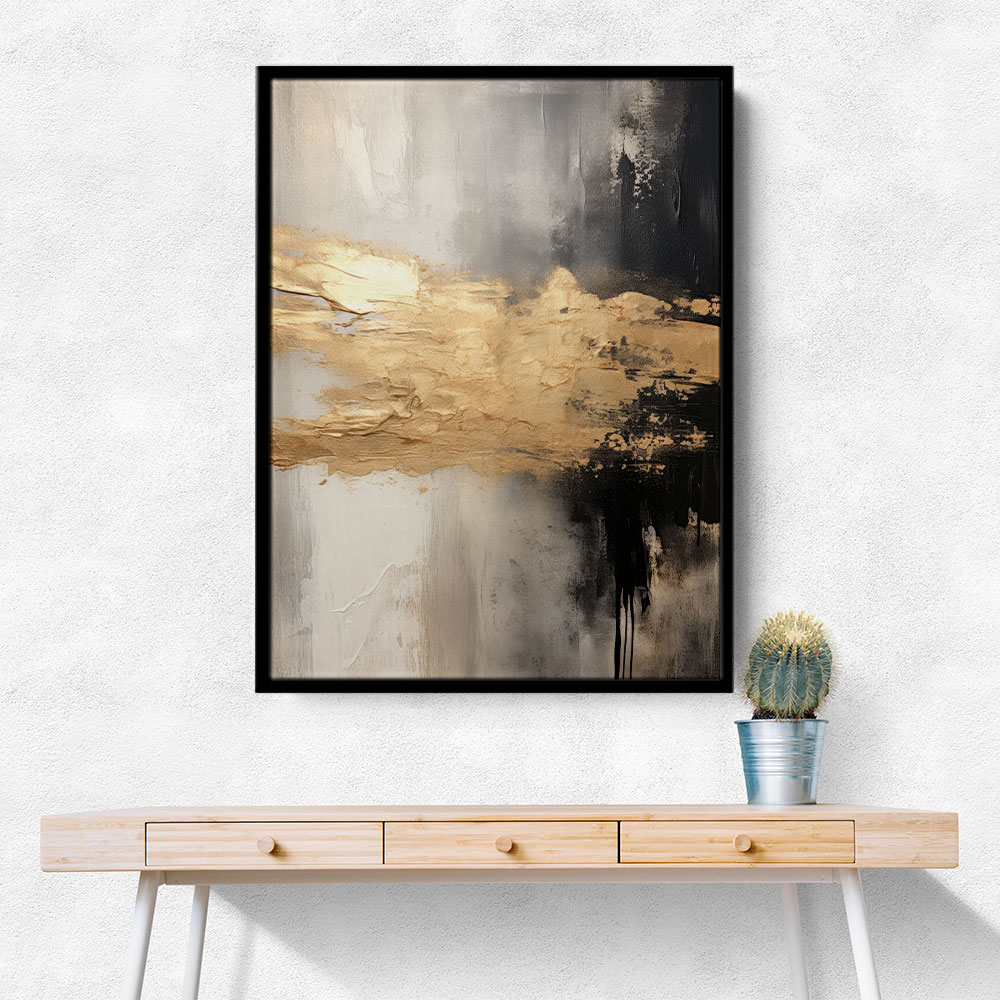 Black Stroke Abstract 8 Wall Art