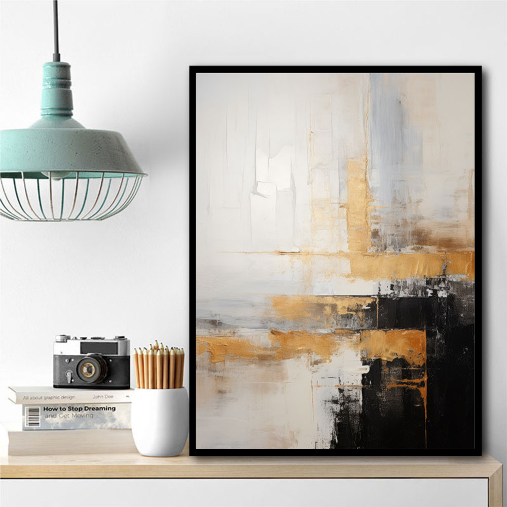 Black Stroke Abstract 9 Wall Art