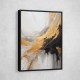 Strokes Black & Gold Abstract 6 Wall Art