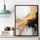 Strokes Black & Gold Abstract 6 Wall Art