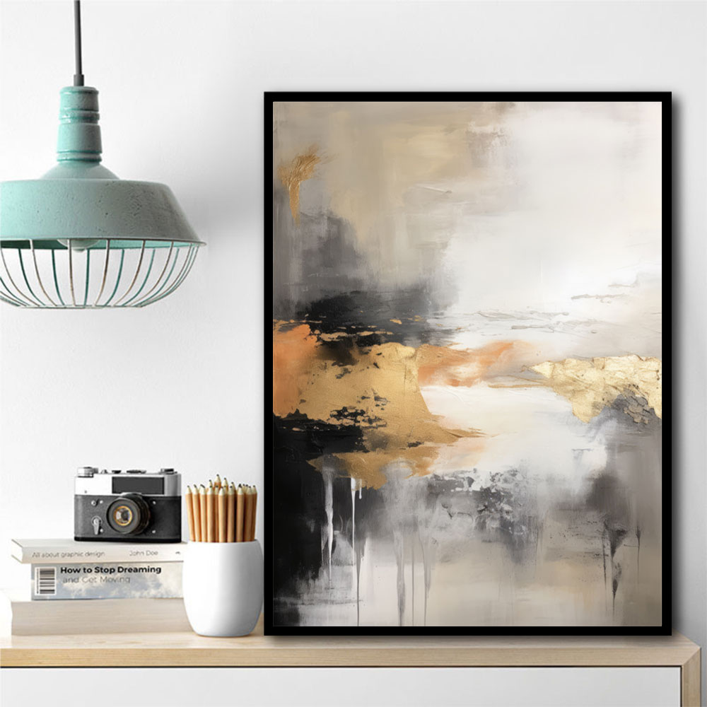 Black Stroke Abstract 10 Wall Art