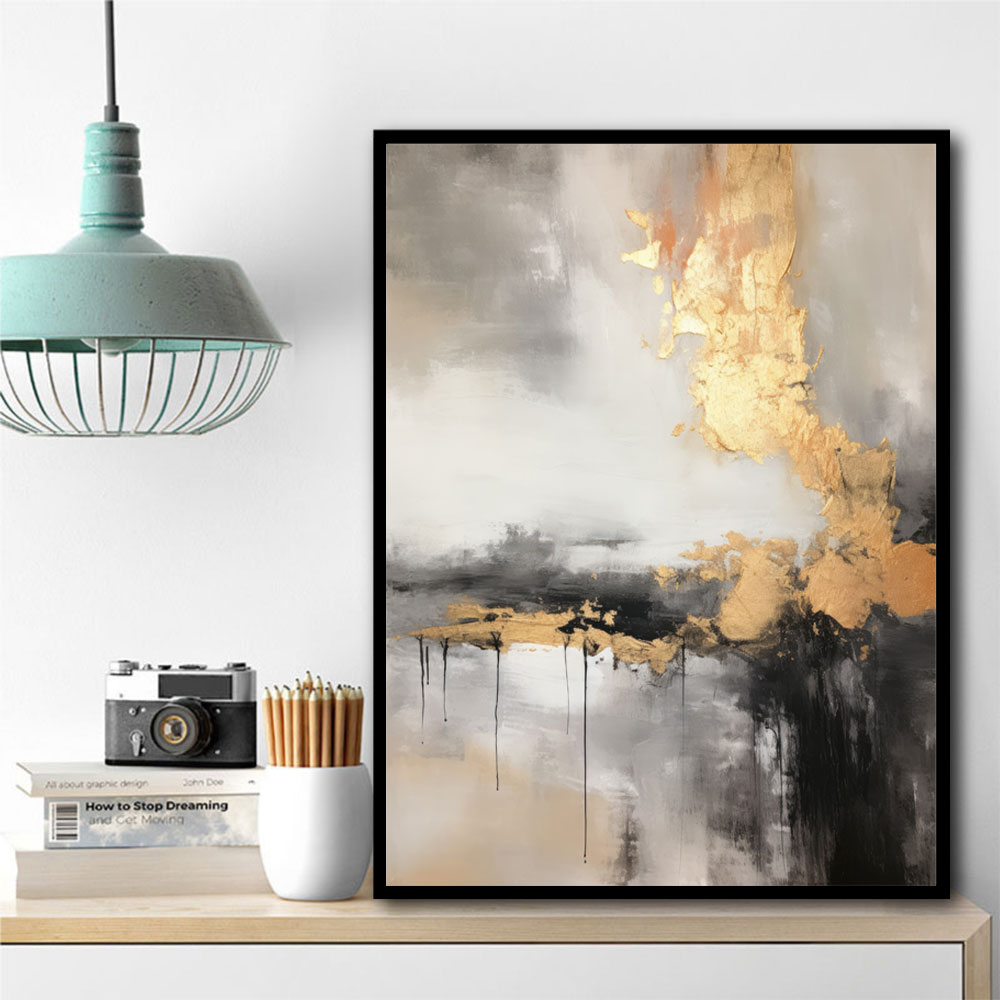 Black Stroke Abstract 12 Wall Art