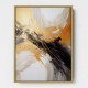 Strokes Black & Gold Abstract 7 Wall Art