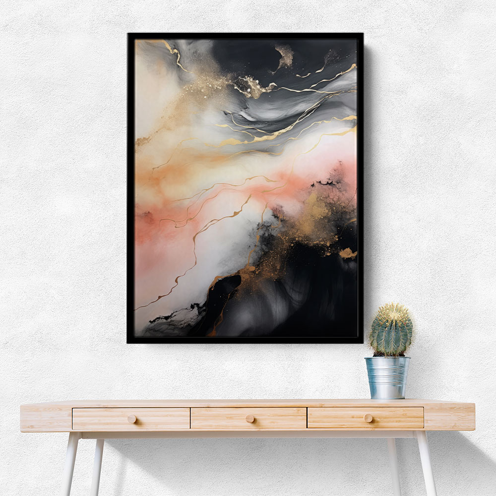 Rose Gold Abstract 6 Wall Art
