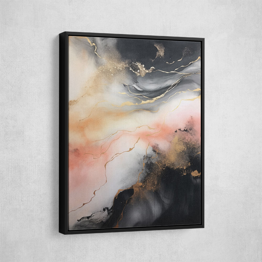Rose Gold Abstract 6 Wall Art