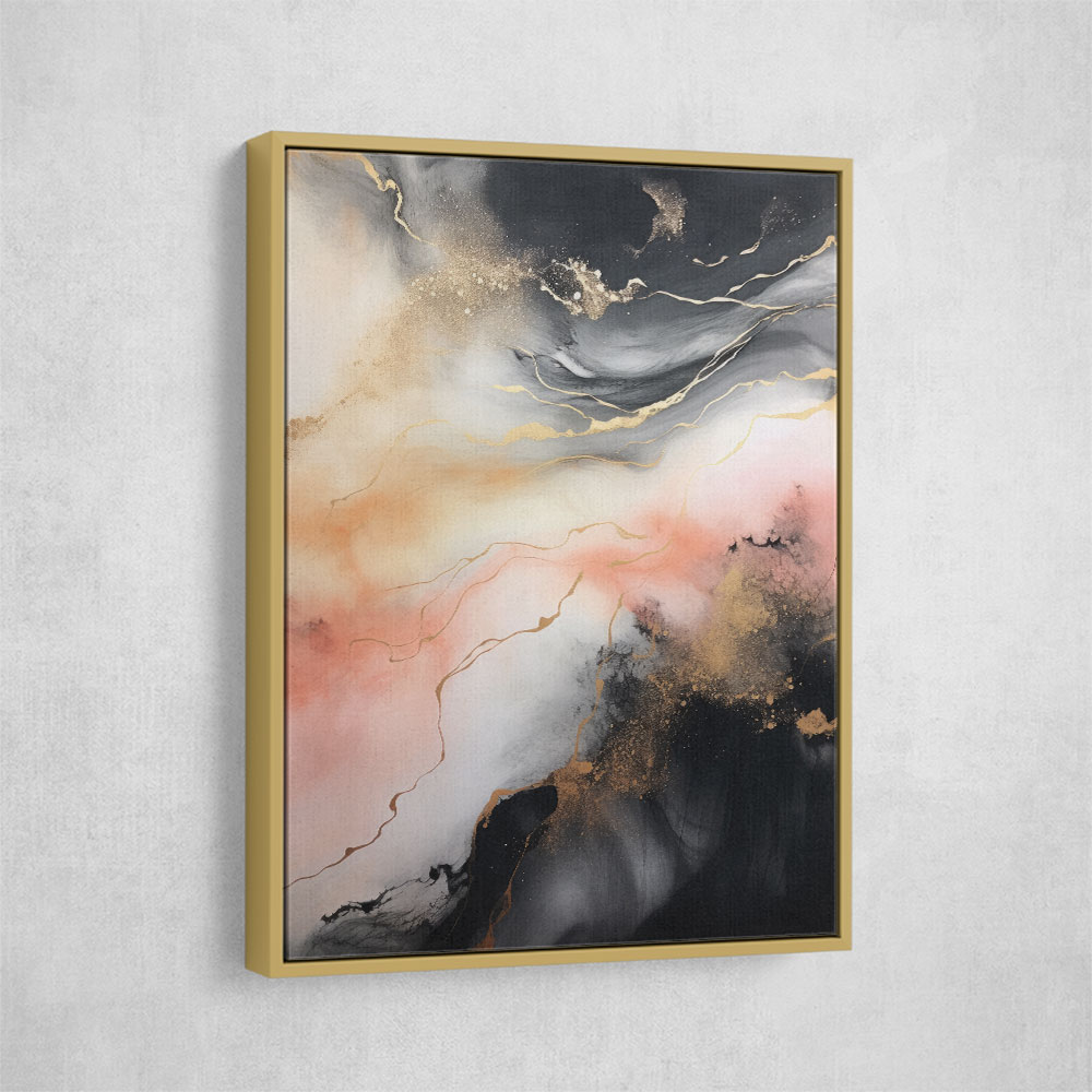 Rose Gold Abstract 6 Wall Art
