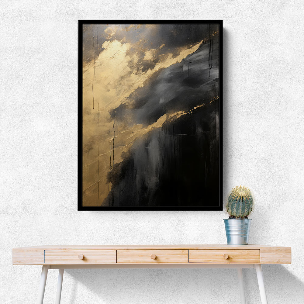 Black Stroke Abstract 19 Wall Art