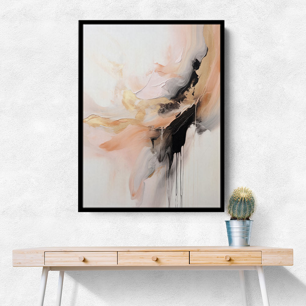 Rose Gold Abstract 4 Wall Art