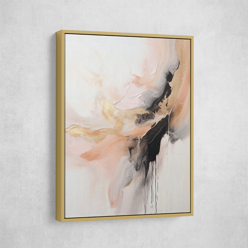 Rose Gold Abstract 4 Wall Art