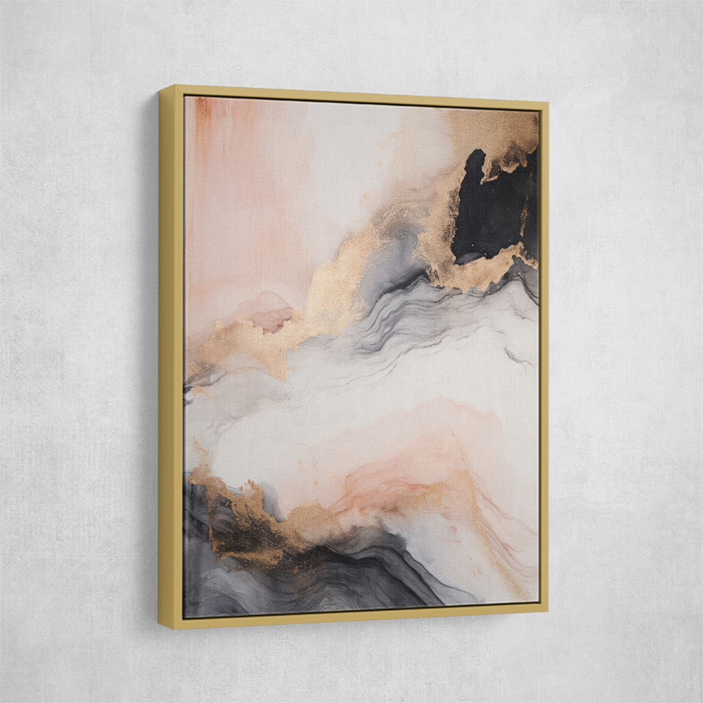 Rose Gold Abstract 3 Wall Art