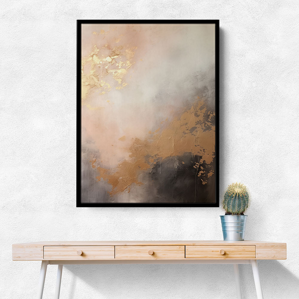 Rose Gold Abstract 2 Wall Art
