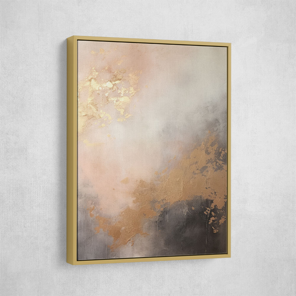 Rose Gold Abstract 2 Wall Art