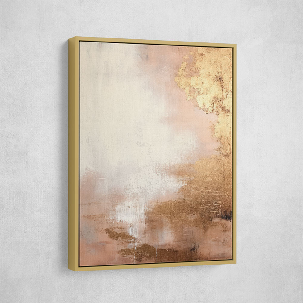 Rose Gold Abstract 1 Wall Art