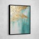 Turquoise & Gold 4 Abstract Wall Art