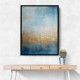 Blue & Gold Abstract Wall Art