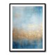 Blue & Gold Abstract Wall Art