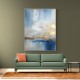 Blue & Gold Abstract 1 Wall Art