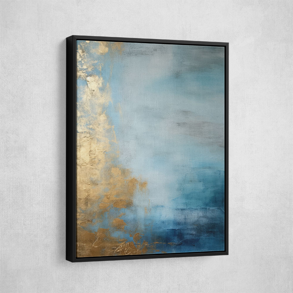 Blue & Gold Abstract 7 Wall Art