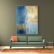 Blue & Gold Abstract 8 Wall Art