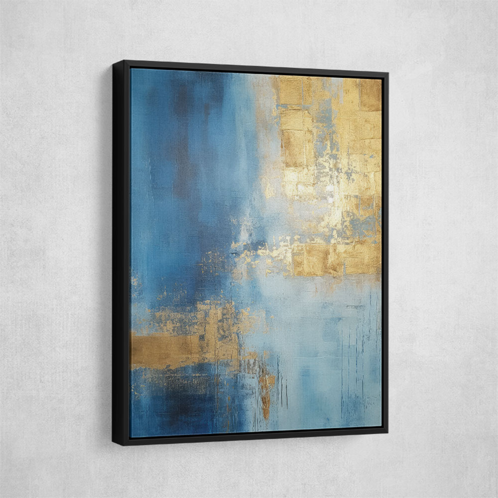 Blue & Gold Abstract 8 Wall Art
