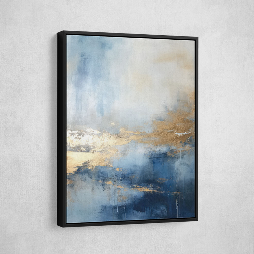 Blue & Gold Abstract 10 Wall Art